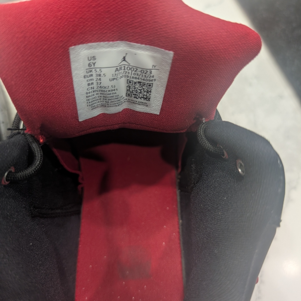 Nike Air Jordan Black and Red Sneakers